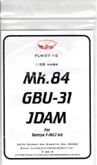FLM32-15 Mk-84 GBU-31 for Tamiya F-16 kits