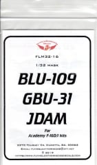 FLM32-16 BLU-109 GBU-31 for Academy F-16I kits