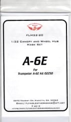 FLM32-20 A-6E Canopy/Wheel Mask for Trumpeter
