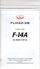 FLM32-28 F-14A Canopy/Wheel Mask for Revell