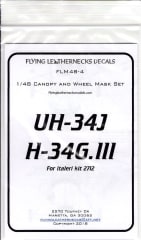 FLM48-04 UH-34J Canopy/Wheel Mask Italeri