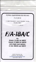 FLM48-08 F/A-18A/C Canopy/Wheel Mask Kinetic
