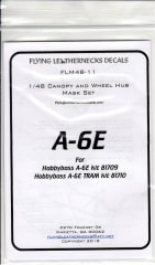 FLM48-11 A-6E Canopy/Wheel Mask Hobbyboss
