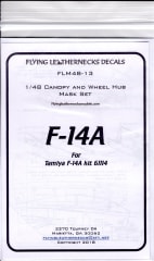 FLM48-13 F-14A Canopy/Wheel Mask Tamiya