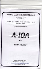 FLM48-17 A-10 Canopy/Wheel Mask Italeri