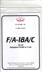 FLM48-19 F/A-18A/C Canopy/Wheel Mask Hasegawa