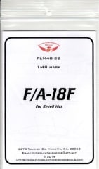FLM48-22 F/A-18F Canopy/Wheel Mask Revell