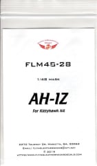 FLM48-28 AH-1Z Canopy/Wheel Mask Kittyhawk