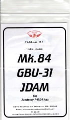 FLM48-31 Mk-84 GBU-31 Mask Academy F-15E/I