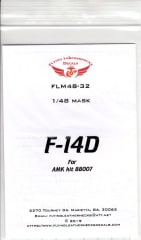 FLM48-32 F-14D Canopy/Wheel Mask AMK