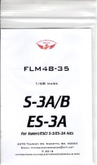 FLM48-35 S-3A/B, ES-3A Canopy/Wheel Mask Italeri