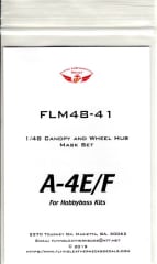 FLM48-41 A-4E/F Canopy/Wheel Mask Hobbyboss