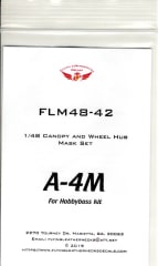 FLM48-42 A-4M Canopy/Wheel Mask Hobbyboss