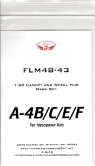 FLM48-43 A-4B/C/E/F Canopy/Wheel Mask Hasegawa