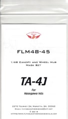 FLM48-45 TA-4J Canopy/Wheel Mask Hasegawa