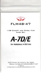 FLM48-47 A-7D/E Canopy/Wheel Mask Hobbyboss