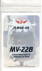 FLM48-49 V-22 Canopy/Wheel Mask Hobbyboss