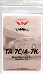 FLM48-51 TA-7C/A-7K Canopy/Wheel Mask Hobbyboss