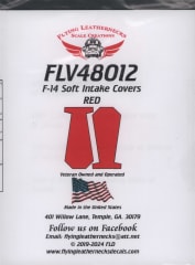 FLV48012 F-14 Soft Intake Covers, Vinyl, Red