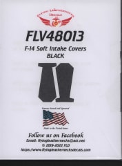 FLV48013 F-14 Soft Intake Covers, Vinyl, Black