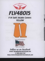 FLV48015 F-14 Soft Intake Covers, Vinyl, Yellow