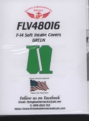 FLV48016 F-14 Soft Intake Covers, Vinyl, Green