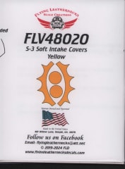 FLV48020 S-3 Soft Intake Covers, Vinyl, Yellow