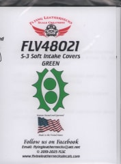 FLV48021 S-3 Soft Intake Covers, Vinyl, Green