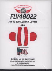 FLV48022 F/A-18 Soft Intake Covers, Vinyl, Red