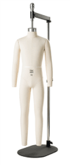 Half Scale Professional male full body dress form on adjustable stand - The Signature Collection by Mannequins Express