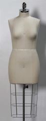 female canvas dressmaker form size 8-10 sewing mannequin with rolling base mannequins express