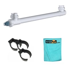 Aqua Ultraviolet Classic 40 Watt White 3/4" UV Sterilizer, THREE Mounting Clips, & Towel Package