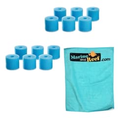 OASE BioMaster 250, 350, 600 & 850 Replacement 45ppi Filter Foam TWO PACK & Towel Package