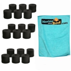 OASE BioMaster 250, 350, 600  & 850 Replacement 60ppi Pre-Filter Foam 6-Pack THREE PACK & Towel Package