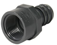 Dura Schedule 40 PVC Straight Insert Adapters 1" FPT x 1" Hose Barb