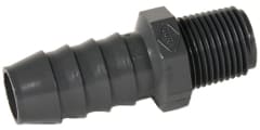 Dura Schedule 40 PVC Straight Insert Adapters 1/2" MPT x 5/8" Hose Barb