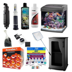 Coralife Size 16 LED BioCube Aquarium COMPLETE SALTWATER FISH ONLY PACKAGE