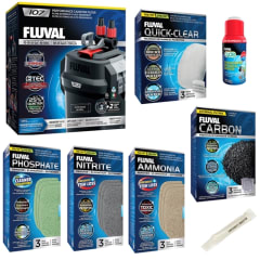 Fluval 107 Canister Filter & STARTUP PLUS Package