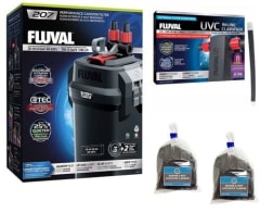 Fluval 207 Canister Filter w/ Fluval UVC In-Line Clarifier Package