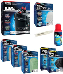 Fluval 307 Canister Filter & STARTUP PLUS Package