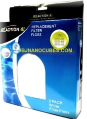 JBJ Reaction 4-Stage Canister Filter Replacement Filter Floss, 3-Pack