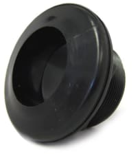 JT Manufacturing Bulkhead, 1-1/2" Slip x Slip, Black (Short Body)