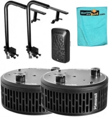 Kessil TWO A360XE Tuna Sun LED Lights, WiFi Dongle, TWO Mounting Arms & Towel Package