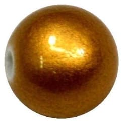 10mm Matte Gold Faux Pearl Beads sold individually