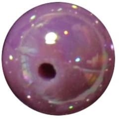12mm Mauve AB Finish Miracle Acrylic Bubblegum Bead