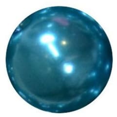 12mm Peacock Blue Faux Pearl Bead
