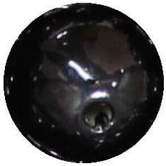 14mm Black Faux Pearl Bubblegum Beads