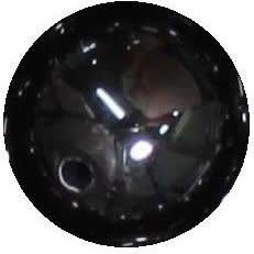 14mm Black Acrylic Bubblegum Bead