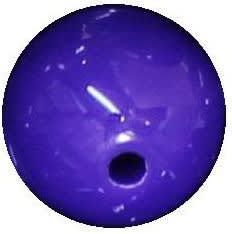 14mm Dark Purple Acrylic Bubblegum Beads