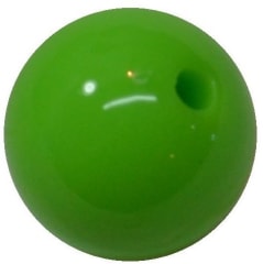 14mm Lime Green Acrylic Bubblegum Beads